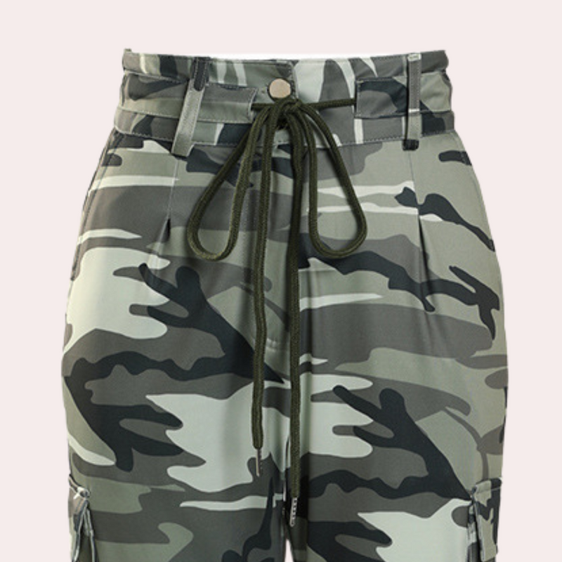 Joanna - Camouflage Damen cargobroek