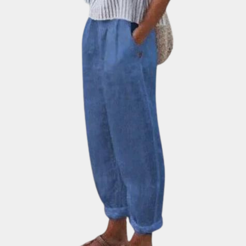 Beibhinn - Komfortable Damenhose mit Hoher Taille