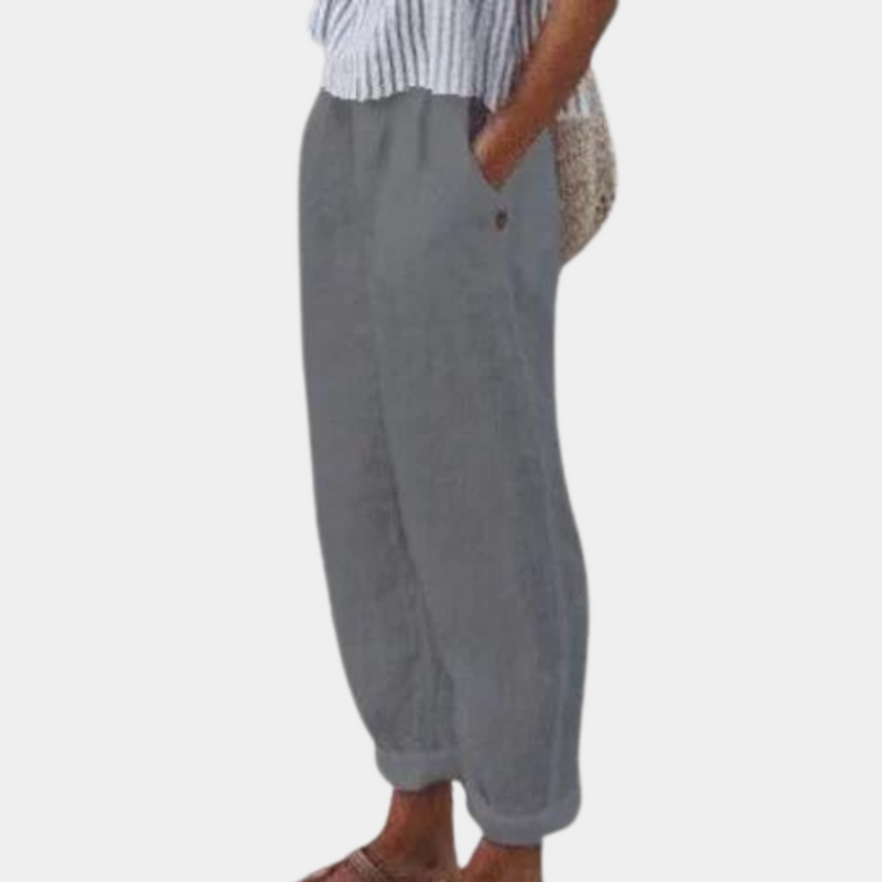 Beibhinn - Komfortable Damenhose mit Hoher Taille