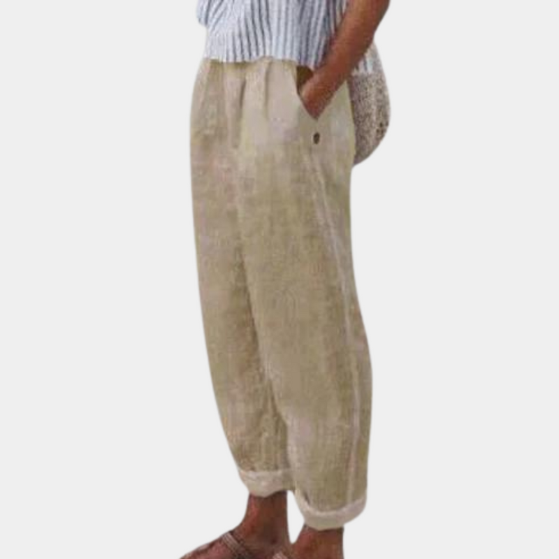 Beibhinn - Komfortable Damenhose mit Hoher Taille