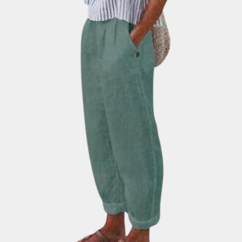 Beibhinn - Komfortable Damenhose mit Hoher Taille