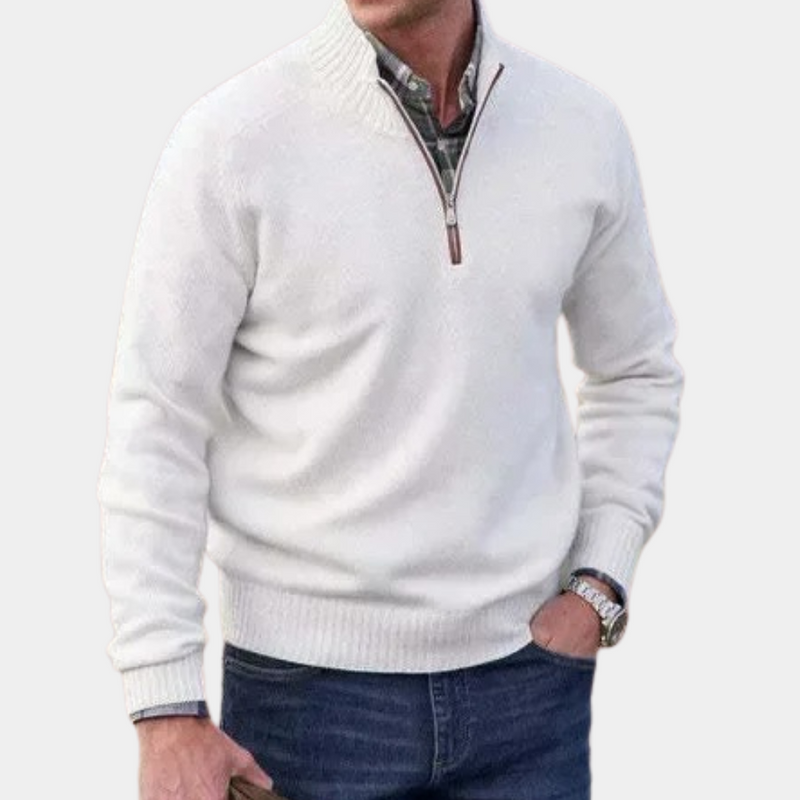 Elegante Herren Zip-Up Sweatjacke