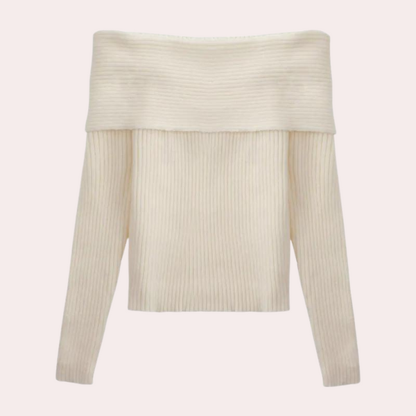 Liora | Modische Off-Shoulder Strickpullover für Damen