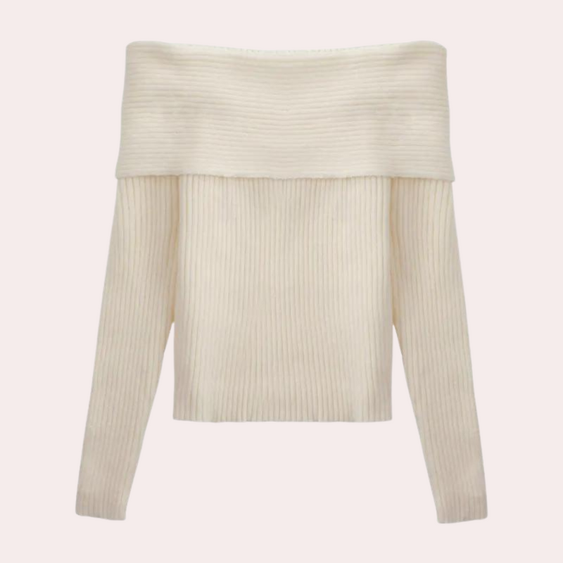 Liora | Modische Off-Shoulder Strickpullover für Damen