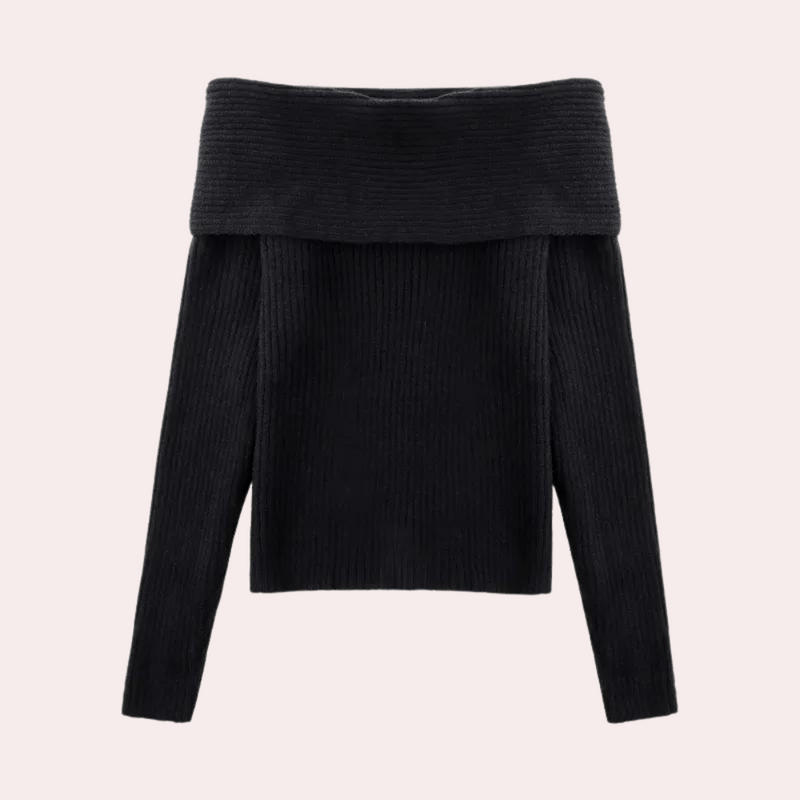 Liora | Modische Off-Shoulder Strickpullover für Damen