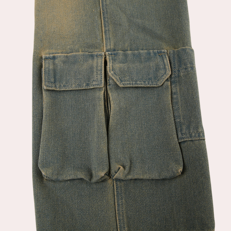 Suzanna Oversized Cargo-Jeans für Damen