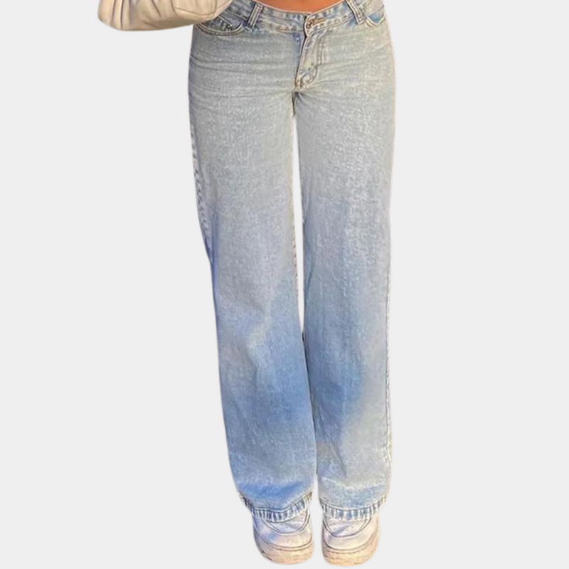 Amelcia Low-Rise Wide-Leg Damenjeans