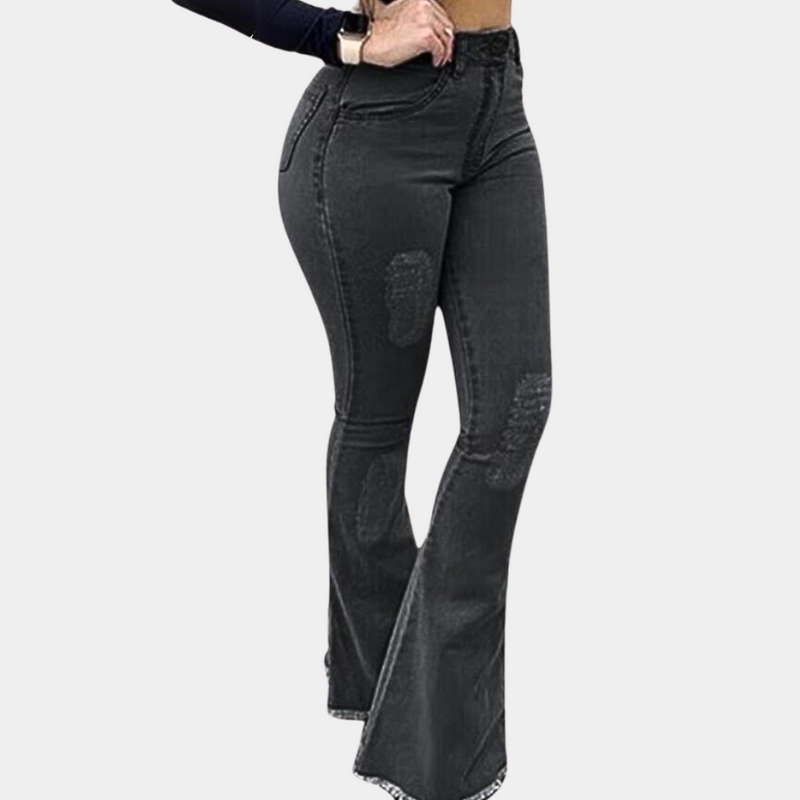 Produktname: Ekaterina Damen Trendy Ausgestellte Hose