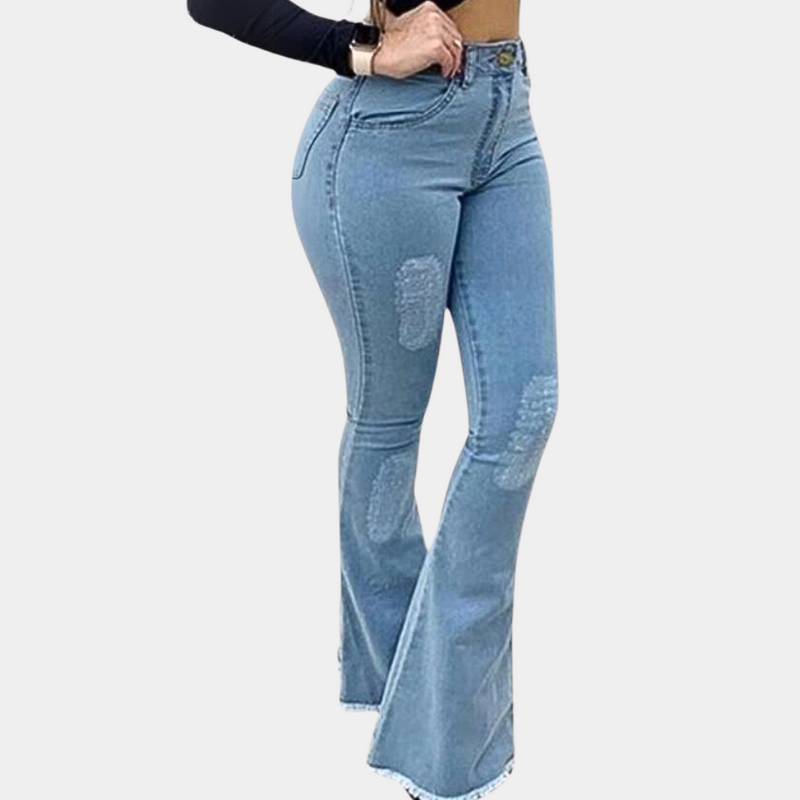 Produktname: Ekaterina Damen Trendy Ausgestellte Hose