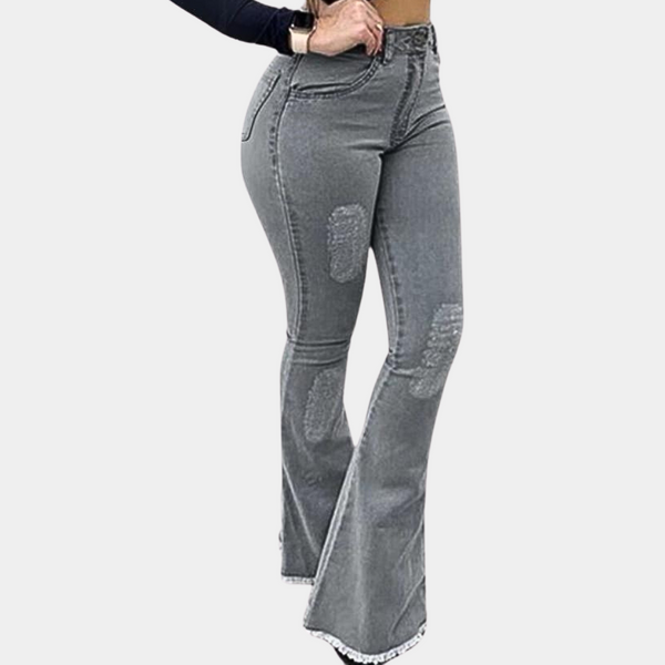 Produktname: Ekaterina Damen Trendy Ausgestellte Hose