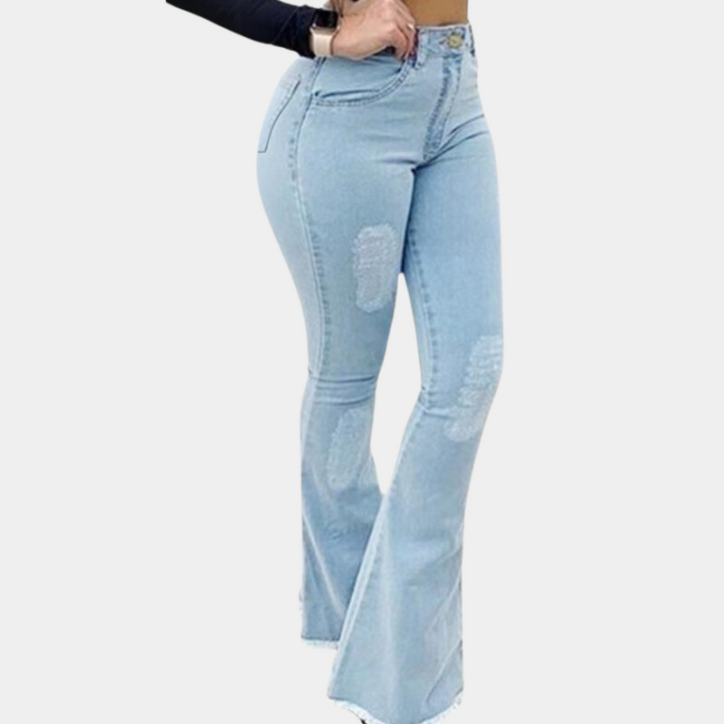 Produktname: Ekaterina Damen Trendy Ausgestellte Hose