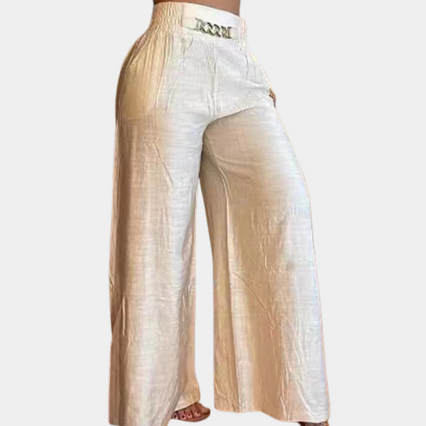 Elegante Damenhose mit weitem Bein