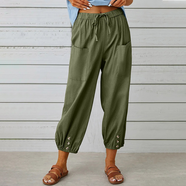 Fabia – Elegante Damenhose mit Weitem Bein