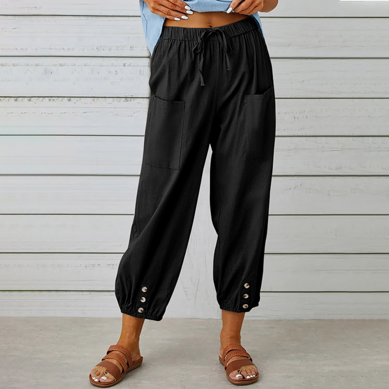 Fabia – Elegante Damenhose mit Weitem Bein