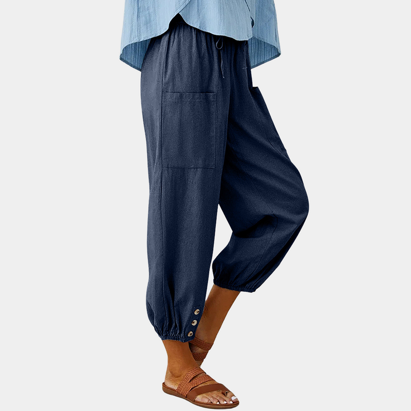 Fabia – Elegante Damenhose mit Weitem Bein