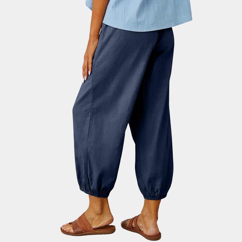 Fabia – Elegante Damenhose mit Weitem Bein