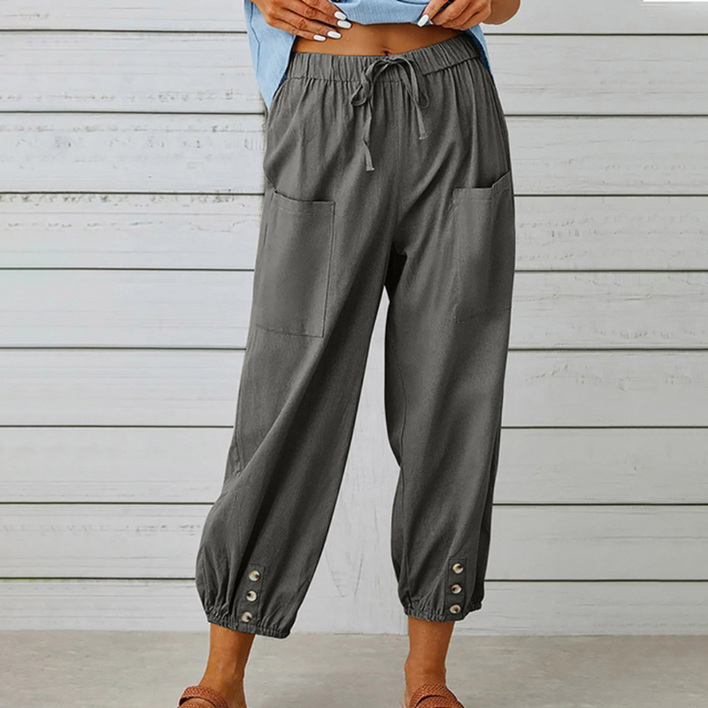 Fabia – Elegante Damenhose mit Weitem Bein