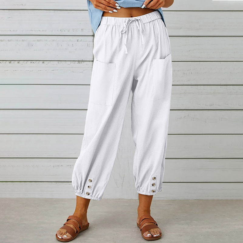 Fabia – Elegante Damenhose mit Weitem Bein