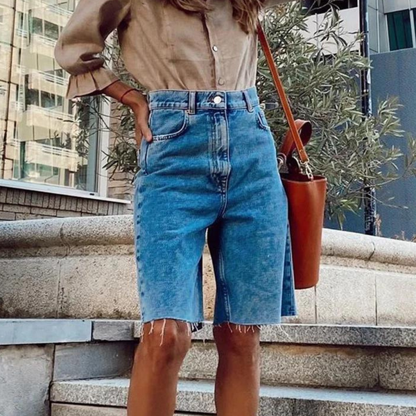 Dora – Casual Damen High Waist Shorts