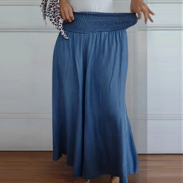Perla Elegante - Elegante Damenhose mit Hoher Taille und Weitem Bein