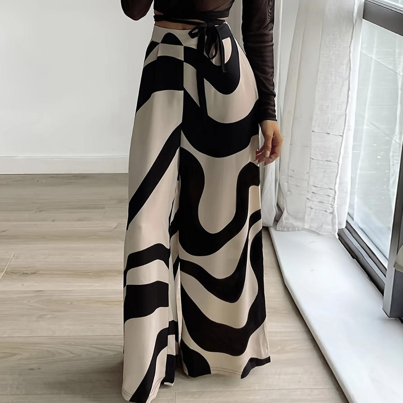 Fisseha - Stilvolle Damen-Weithose mit Hoher Taille