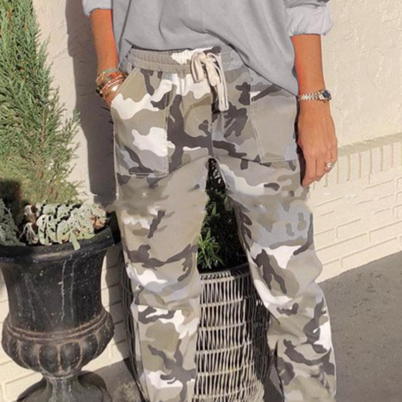 Myrsini – Stilvolle und bequeme Camouflage-Hosen für Damen
