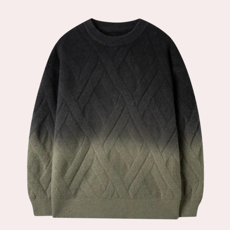 Weiche Herrenpullover mit Farbverlauf