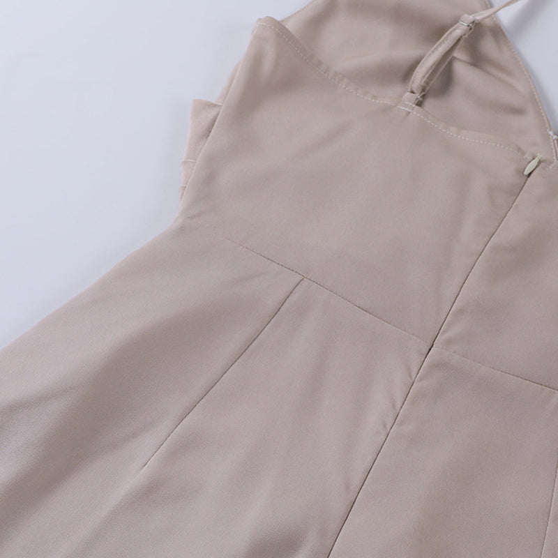 Bequemes Ibiza Style Satin Kleid für heiße Sommertage