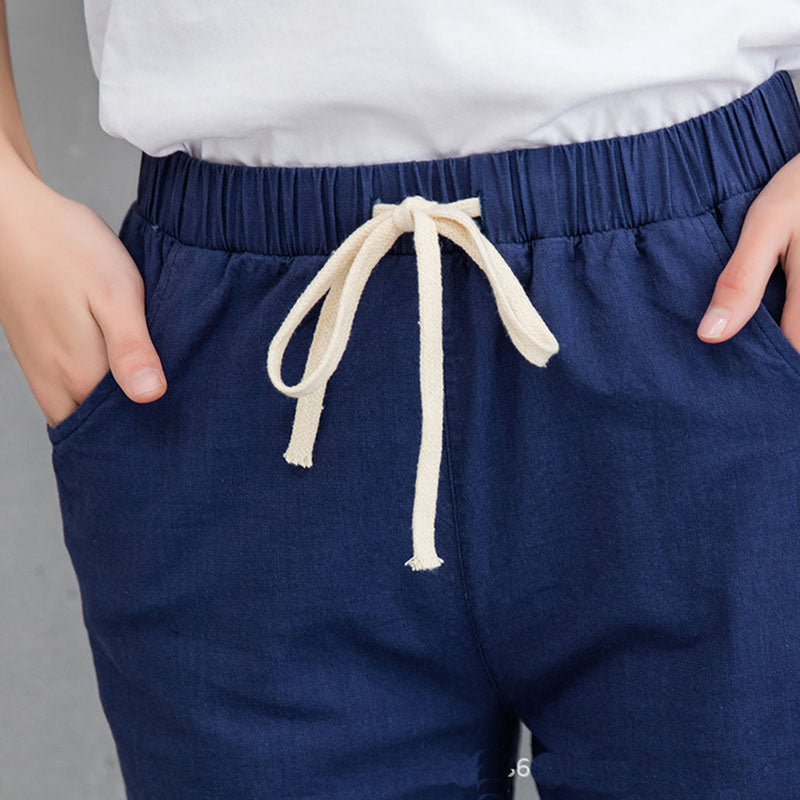 Ronja – Bequeme Damenhose in Schwarz, Khaki und Blau