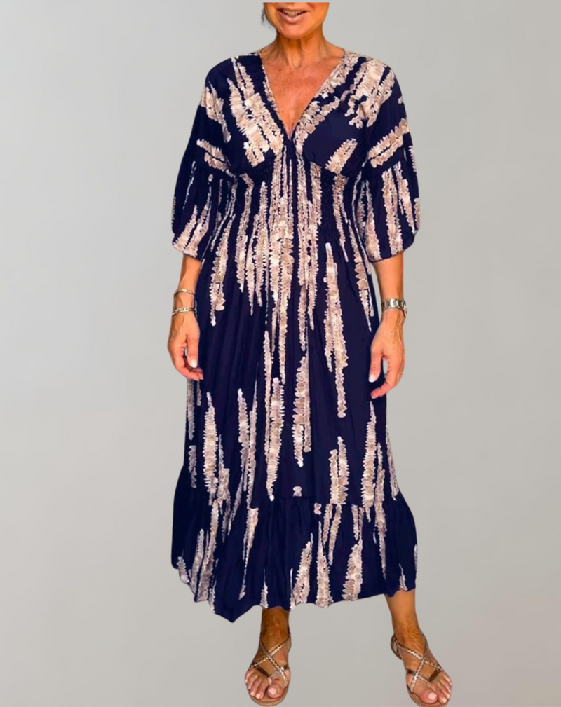Elegantes Maxikleid mit V-Ausschnitt für besondere Anlässe