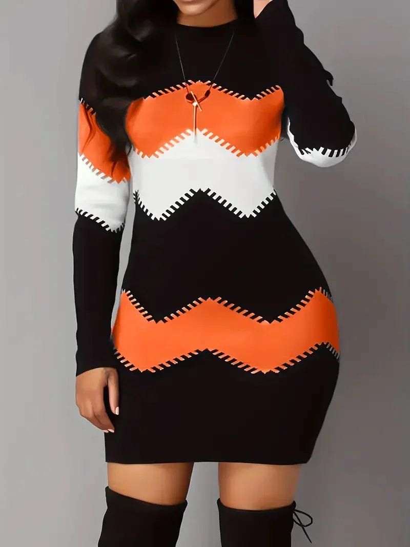 Elegantes Emma -Strick Mini Kleid für jeden Anlass