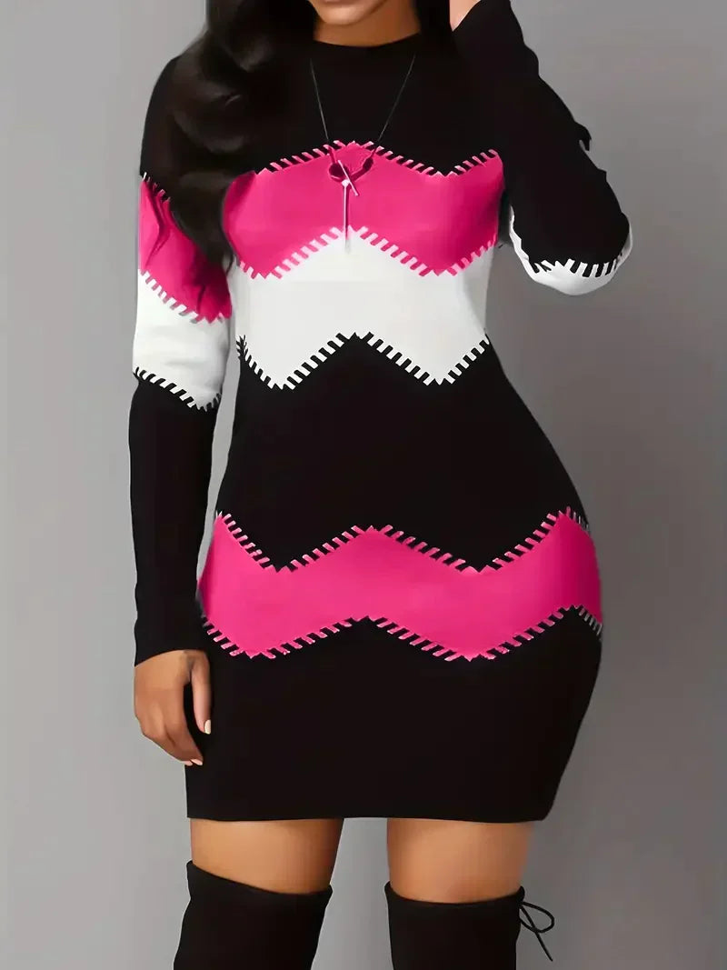Elegantes Emma -Strick Mini Kleid für jeden Anlass