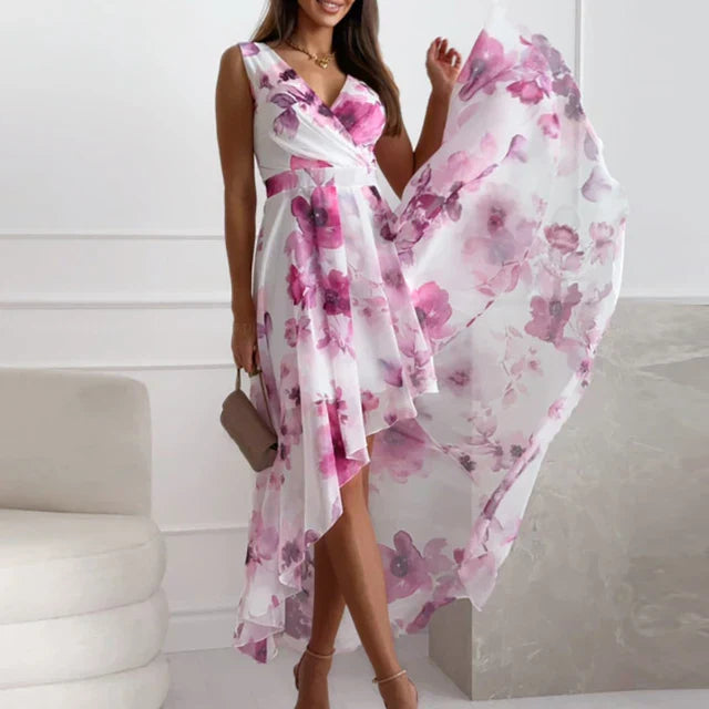 Elegantes Maxikleid mit Blumenmuster für schöne Anlässe