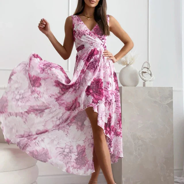 Elegantes Maxikleid mit Blumenmuster für schöne Anlässe
