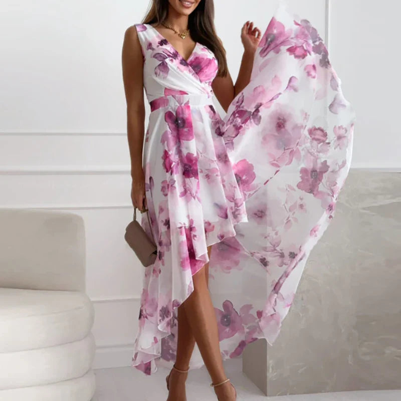 Elegantes Maxikleid mit Blumenmuster für schöne Anlässe