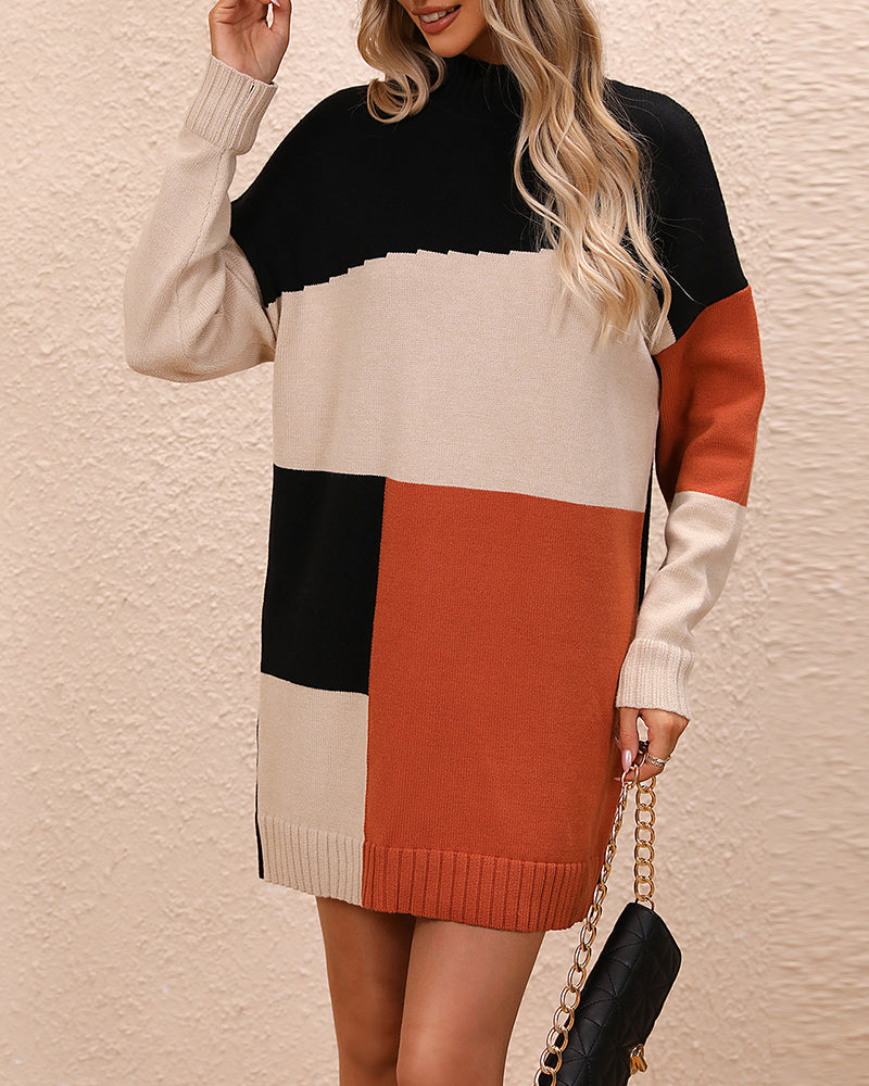 Erika - Eleganter Rollkragenpullover mit Karomuster