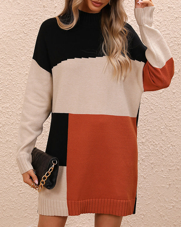 Erika - Eleganter Rollkragenpullover mit Karomuster