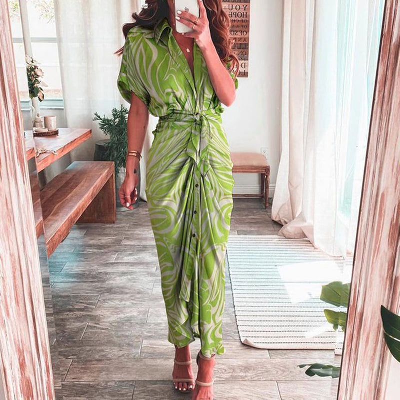 Weiches Bedrucktes Hemdkleid für dich – Stylisches Kleid