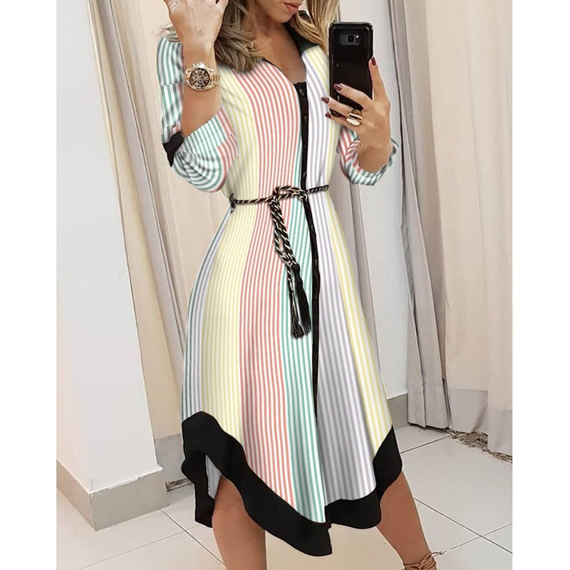 Bequemes Langärmliges Kleid für dich in Schickem Design