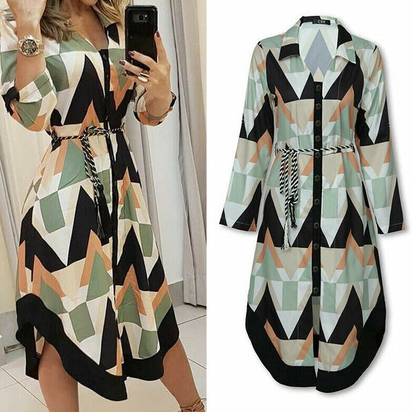 Bequemes Langärmliges Kleid für dich in Schickem Design