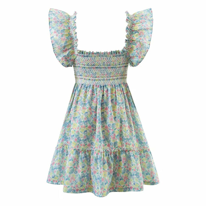 Weiches und Luftiges Blumenkleid mit Rüschen für dich