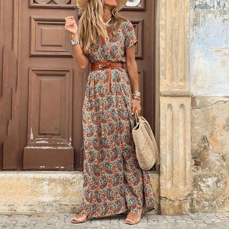 Elegantes Maxikleid mit Paisleymuster für schöne Tage