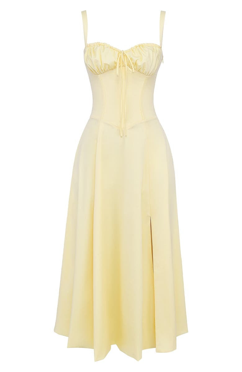 Bequemes und Blümchen Bustierkleid mit Taillenformung