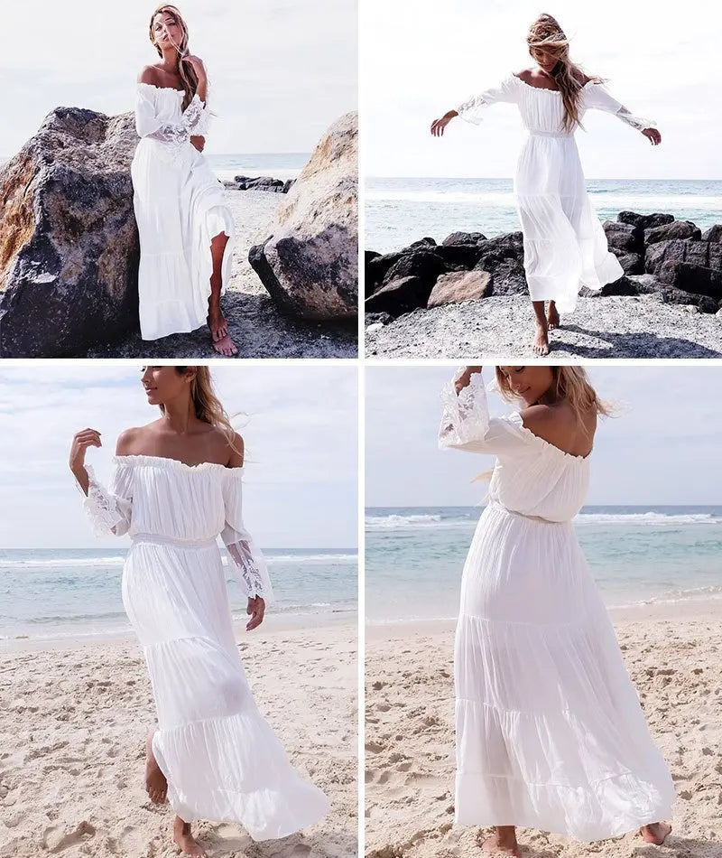 Weiches Kleid aus bestickter Spitze für besondere Anlässe
