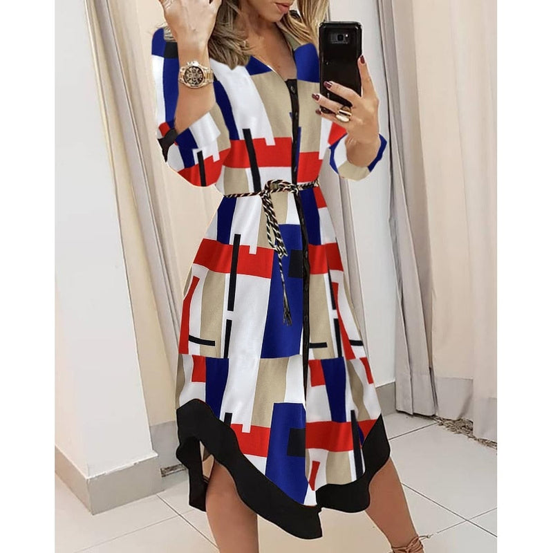 Bequemes Langärmliges Kleid für dich in Schickem Design