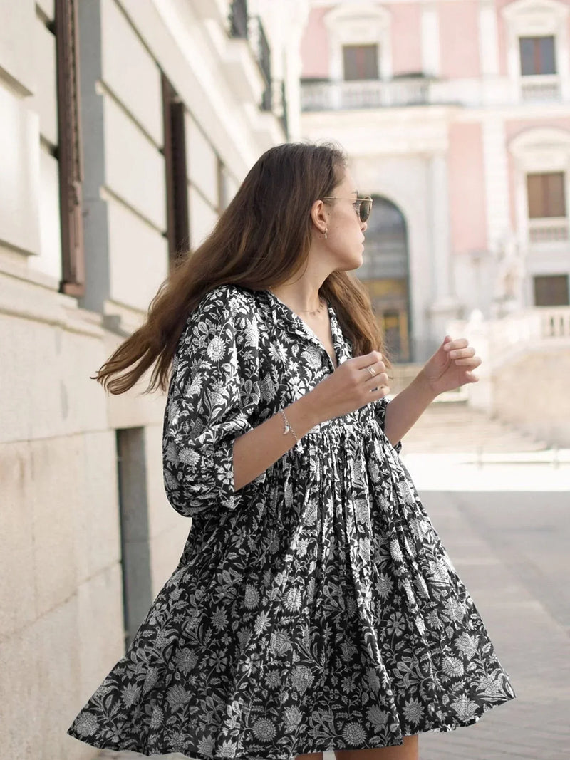 Bezauberndes Bohemian Mini Kleid für jeden Anlass
