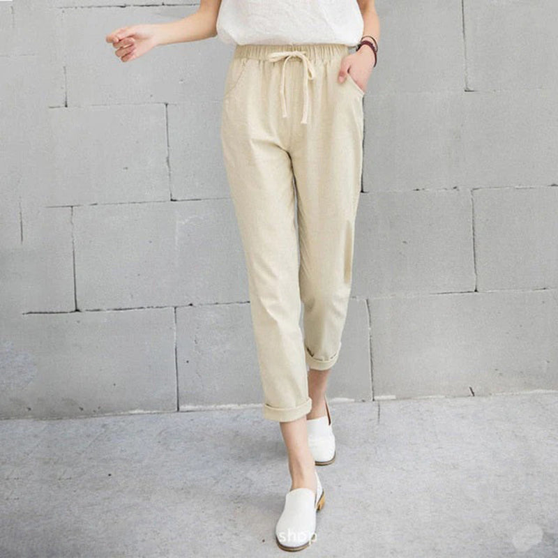 Ronja – Bequeme Damenhose in Schwarz, Khaki und Blau