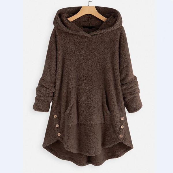 Frieda - Teddy-Hoodie für Damen – Kuscheliger Winterkomfort