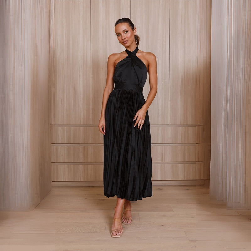 Elegantes Amelie Maxikleid für Damen mit Stickerei