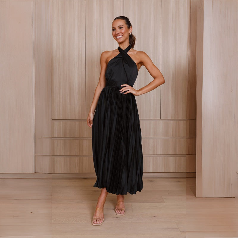 Elegantes Amelie Maxikleid für Damen mit Stickerei